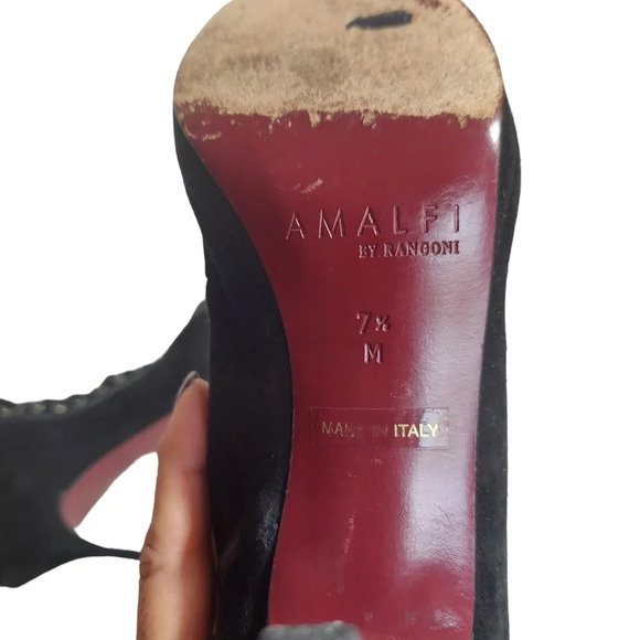 Vintage 90's Y2K Black Suede Platform Lace Up Boots Goth Witchcore Sexy - Picture 13 of 16